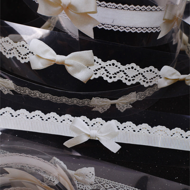 Lace Record Series PET Tape featuring lace designs for journaling, scrapbooking and collage
