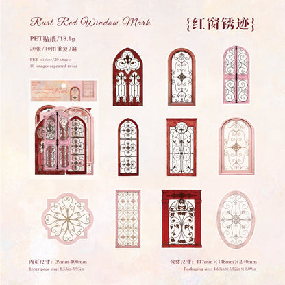 Ironwork Stained Window Series Sticker
