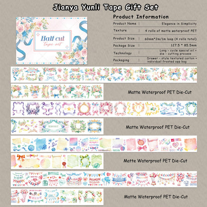 Jianya Yunli Tape Set for journaling, scrapbooking and collage