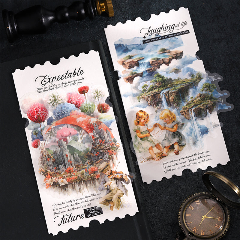 Illusory Dream Series Sticker featuring dream designs for journaling, scrapbooking and collage