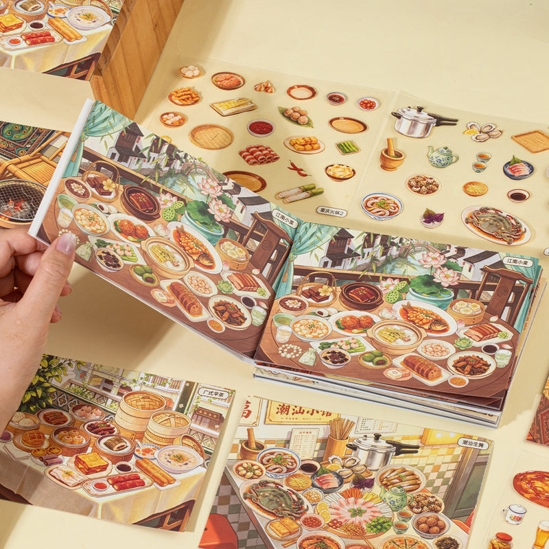 Local Attractions Series 3D Sticker Book featuring book designs for journaling, scrapbooking and collage