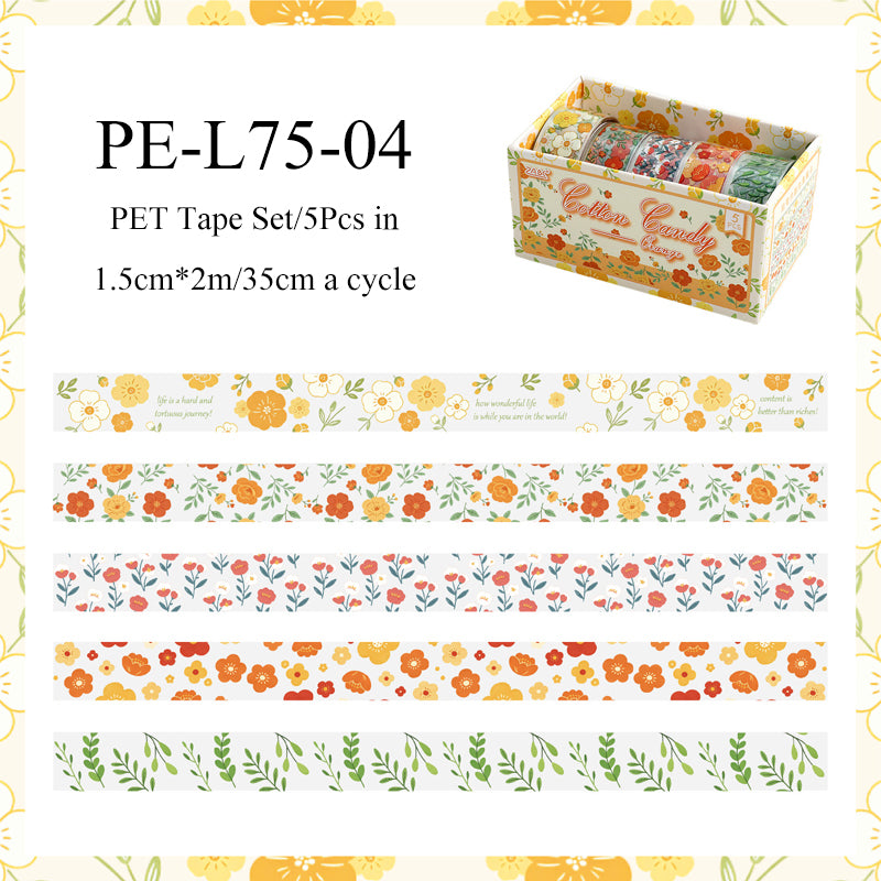 Chilin Flower Blooming Series PET Tape Set