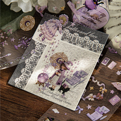 Embroidery Book Series Die Cutting PET Tape featuring book designs for journaling, scrapbooking and collage