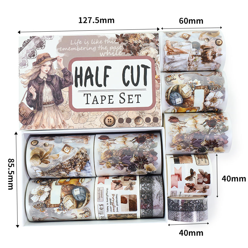 Memory scissors Die Cutting Washi/PET/Fog PET Tape for journaling, scrapbooking and collage