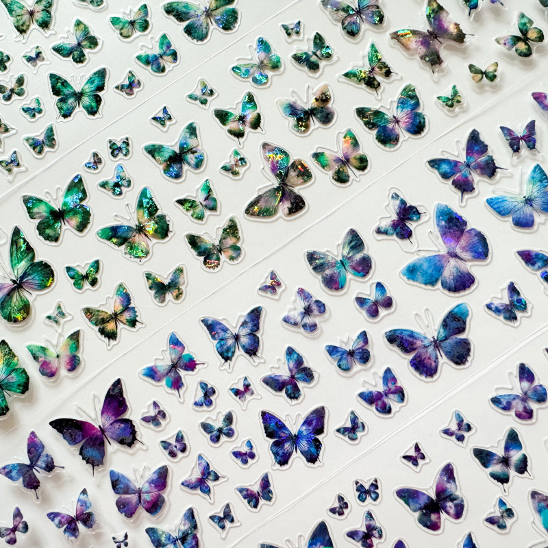 6cm*100cm Star Butterfly Serenade Die Cutting Shell Light PET Tape