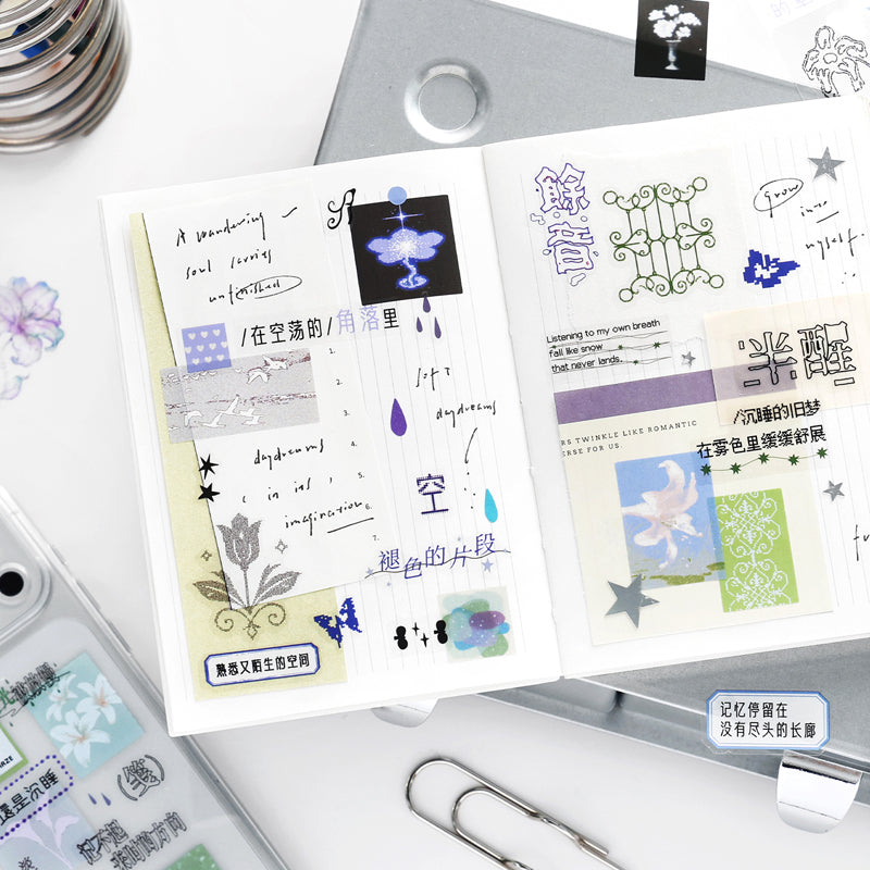 Disordered Dream Series Sticker featuring dream, and red designs for journaling, scrapbooking and collage
