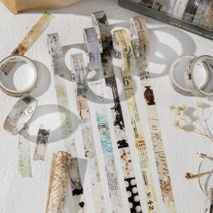 Basic Life Series Washi Tape Set for journaling, scrapbooking and collage