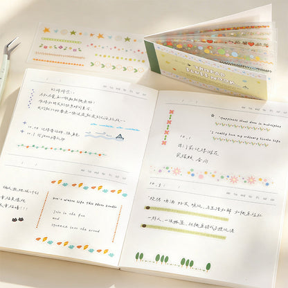 Line Flannel Shop Series Sticker Book featuring book, and shop designs for journaling, scrapbooking and collage