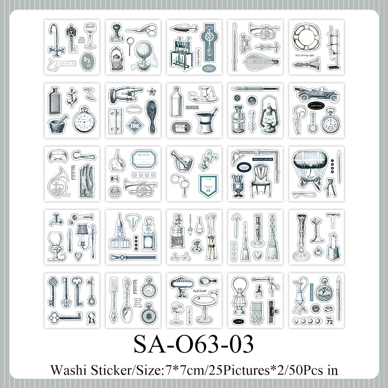 Half Used Manuscript Series Sticker Book