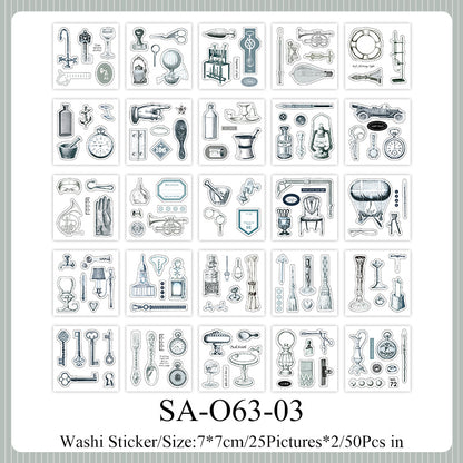 Half Used Manuscript Series Sticker Book
