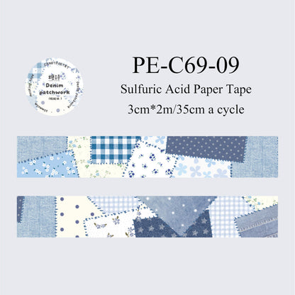 Patchwork Garden Series Flash Washi/Sulfuric Acid Paper Tape