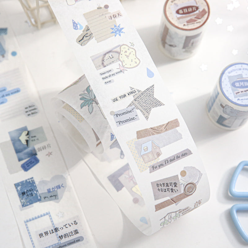 Collage Memoirs Series Die Cutting Washi Tape