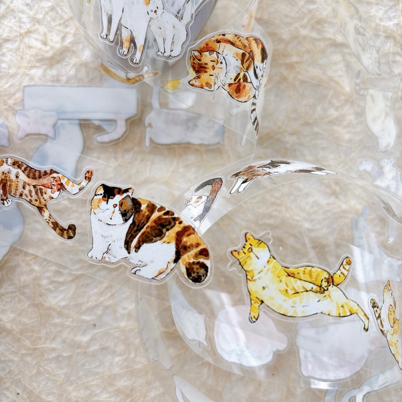 3cm*200cm Cute Cat Die Cutting Washi/PET/Fog PET Tape