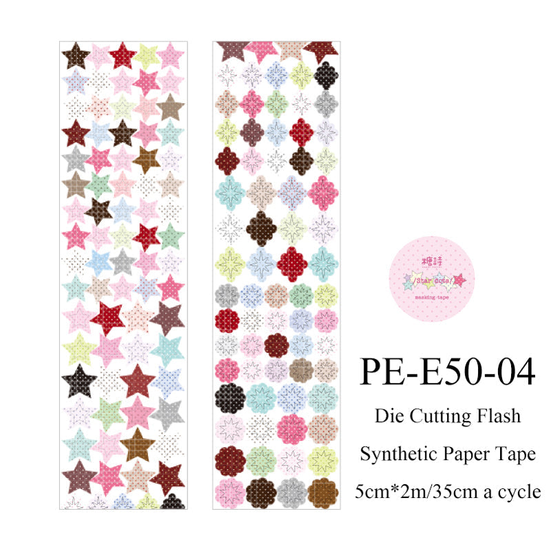 Polka Dot Control Series Die Cutting Flash Synthetic Paper Tape