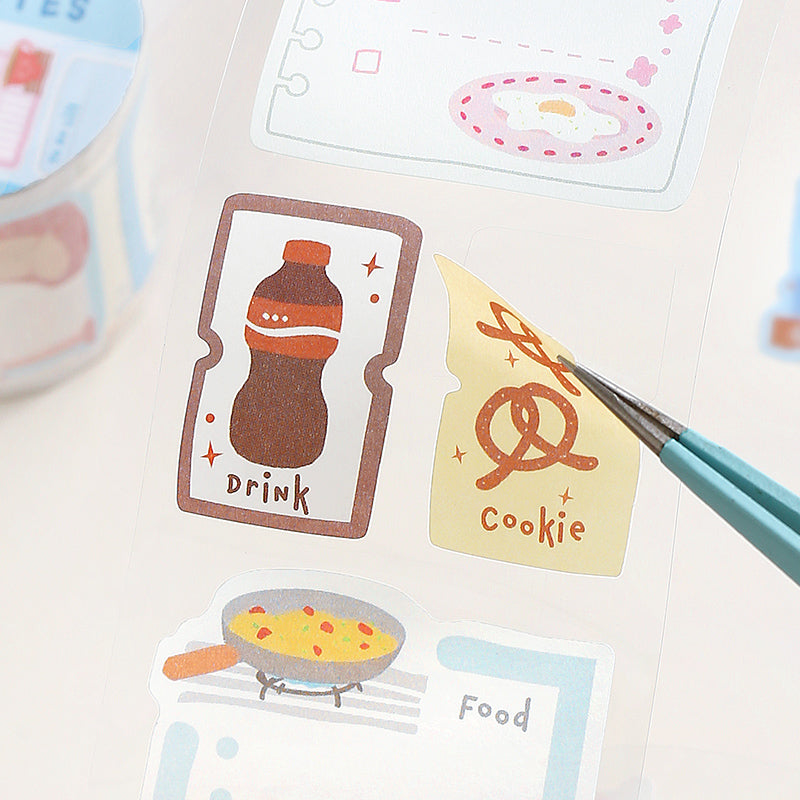 Doudoudi Life Diary Series Die Cutting Writing Paper Tape for journaling, scrapbooking and collage