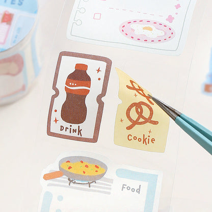Doudoudi Life Diary Series Die Cutting Writing Paper Tape for journaling, scrapbooking and collage
