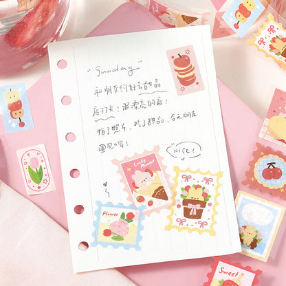 Forest Sweet Fruit House Series Die Cutting Washi Tape featuring forest, sweet, and house designs for journaling, scrapbooking and collage