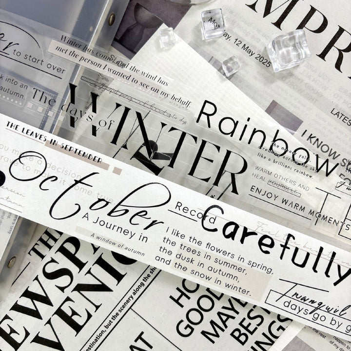 5.5cm*250cm Four Seasons Singing Die Cutting Washi/PET Tape featuring sea designs for journaling, scrapbooking and collage