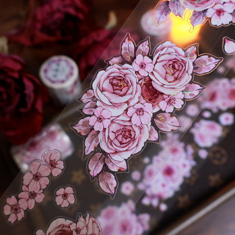 The beauty of flowers Die-Cutting Washi Tape - Sample 100cm