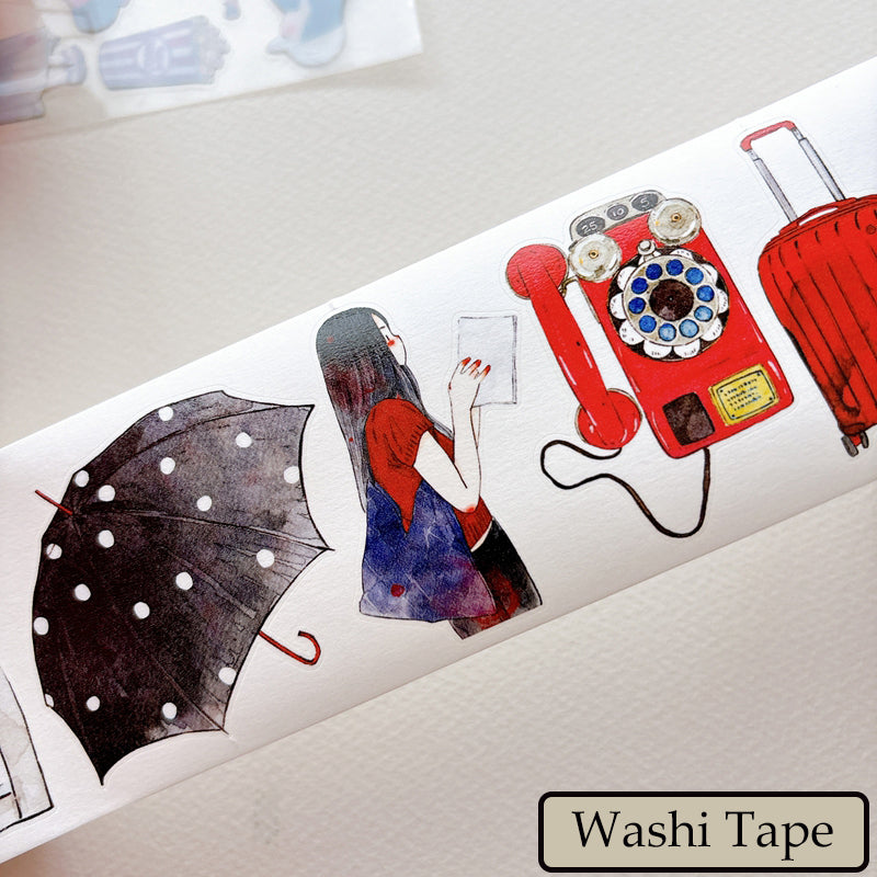 Whole Roll 6cm*5m Mofei Die Cutting Washi/PET/Fog PET Tape