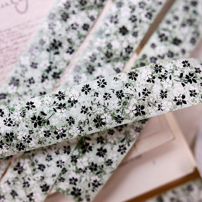 Whole Roll 2.7cm*3m Brownish Floral Patterns Washi Tape