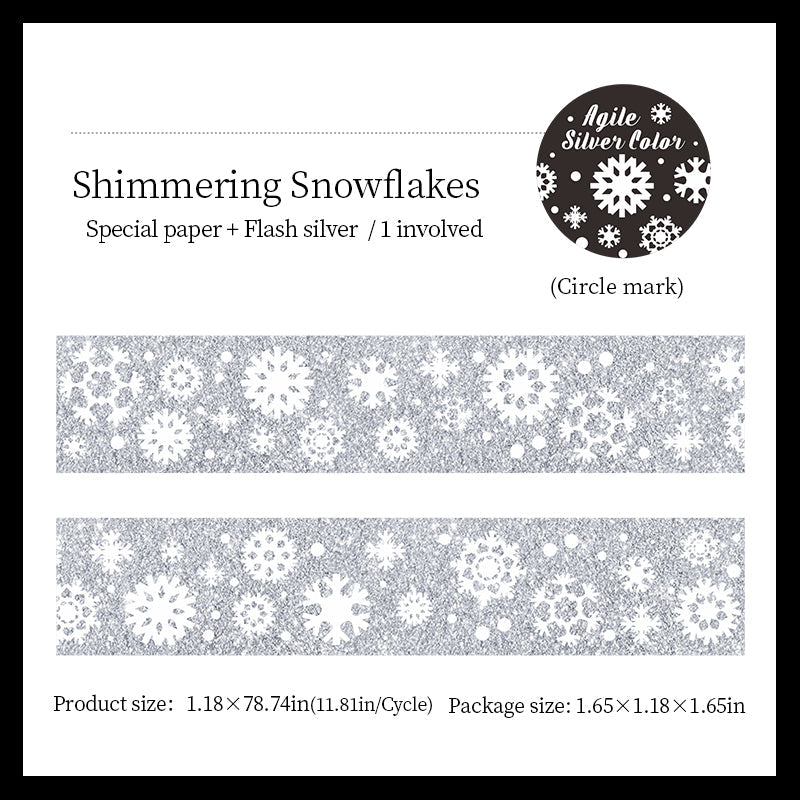 Lively Silver Color Series Special Paper Tape