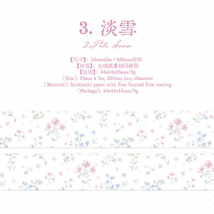 Thin Salt Flower Series Flash Sand Synthetic Paper Tape