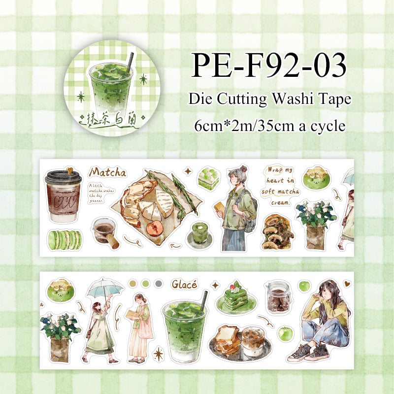 Coffee Daily Series Die Cutting Washi Tape