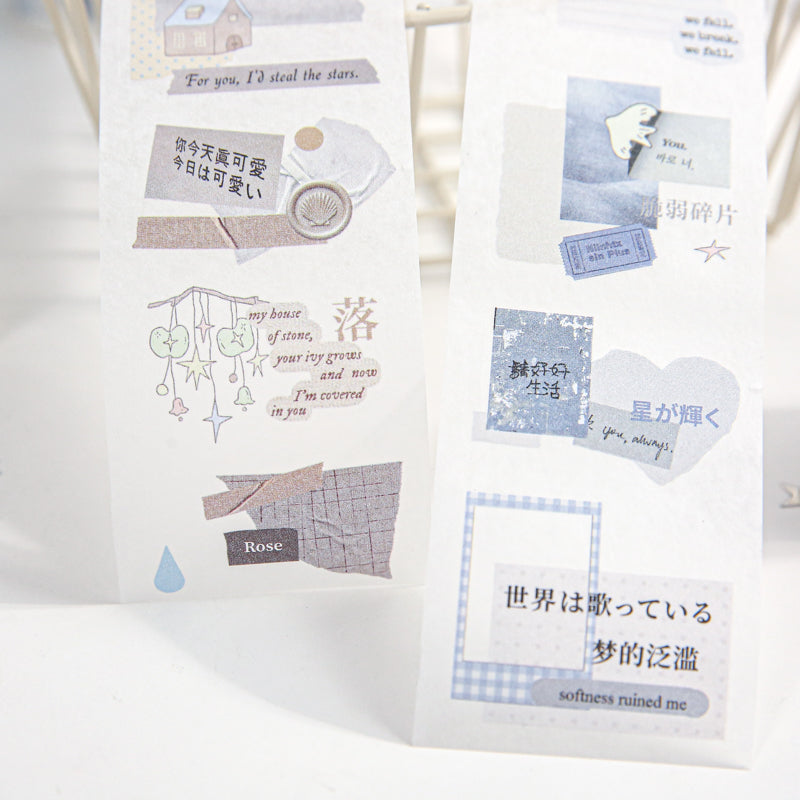 Collage Memoirs Series Die Cutting Washi Tape