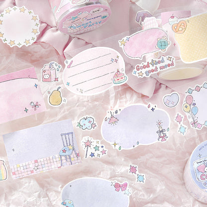 Star Sweet Dream House Series Die Cutting Writing Paper Tape featuring sweet, dream, and house designs for journaling, scrapbooking and collage