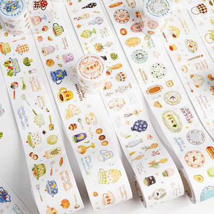 Porcelain Object Series Die Cutting Writing Paper Tape for journaling, scrapbooking and collage