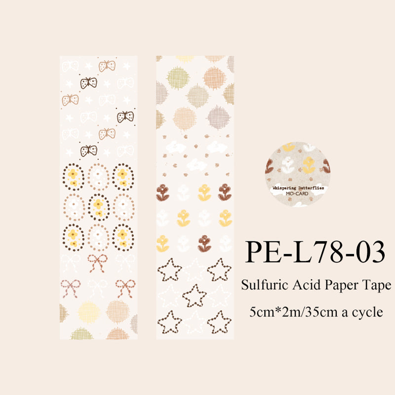 Translucent Poems Series Sulfuric Acid Paper Tape