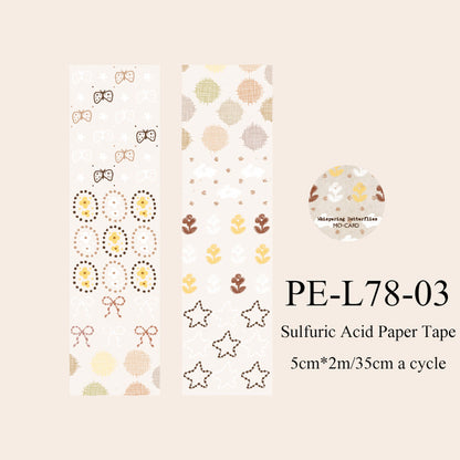 Translucent Poems Series Sulfuric Acid Paper Tape