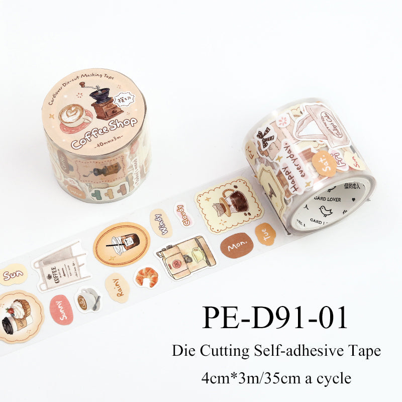 Healing Checklist Series Die Cutting Self-adhesive Tape