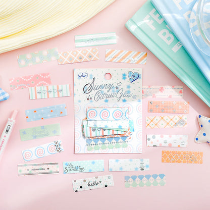 Letters To Summer Series Sticker featuring summer, and letter designs for journaling, scrapbooking and collage