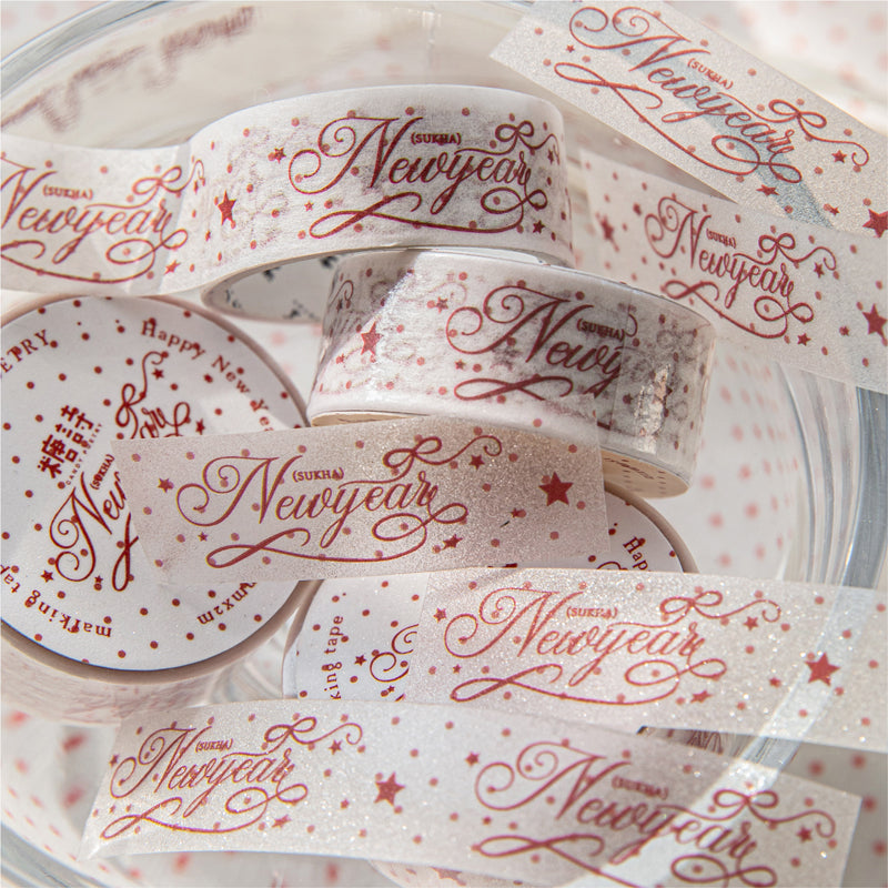 The Scarlet Prologue series Washi/Flash PET Tape for journaling, scrapbooking and collage