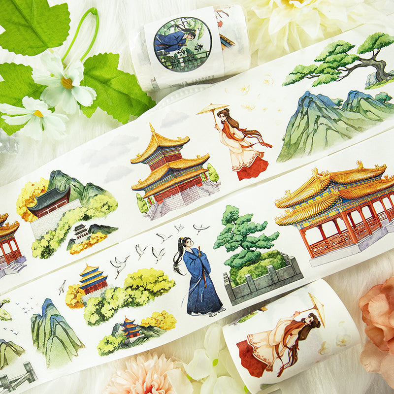 Spring Rhythms Die Cutting Washi Tape featuring spring designs for journaling, scrapbooking and collage