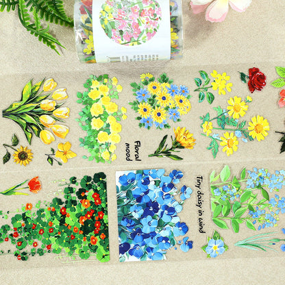 Spring Blossoms PET Tape featuring spring designs for journaling, scrapbooking and collage