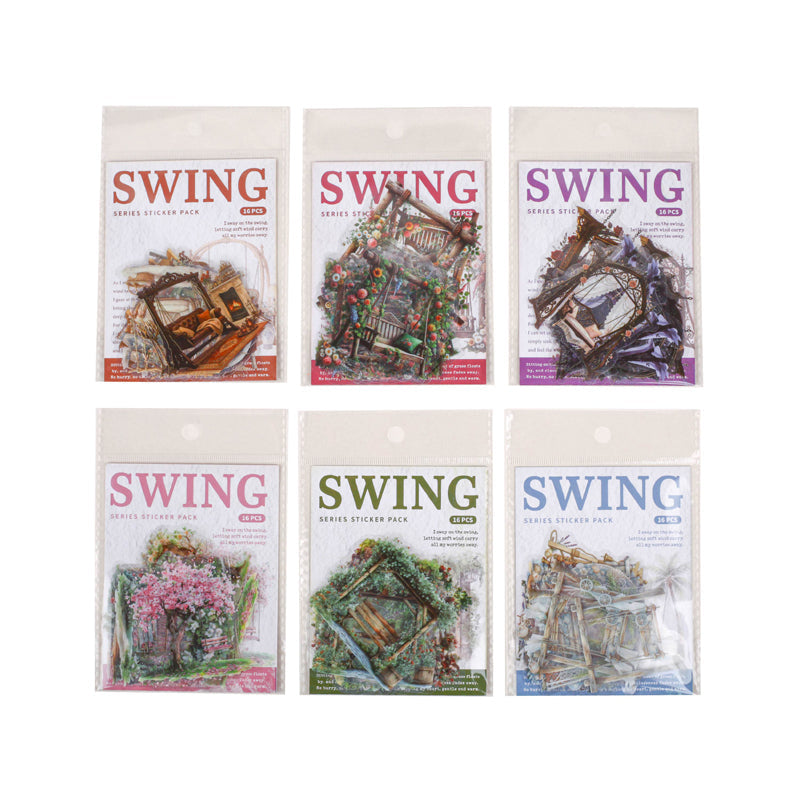 Swing Series Sticker for journaling, scrapbooking and collage