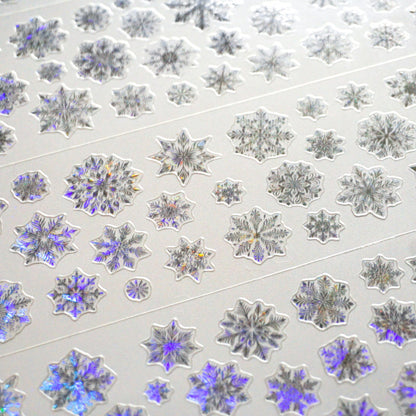 Whole Roll 6cm*5m Aurora Snowflake Die Cutting Shell Light PET Tape