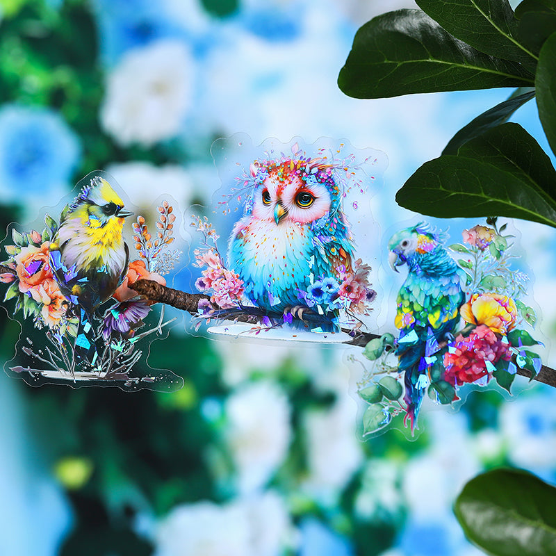 Flowers and birds Sticker