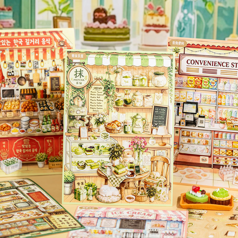 Local Attractions 3D Sticker Book featuring book designs for journaling, scrapbooking and collage