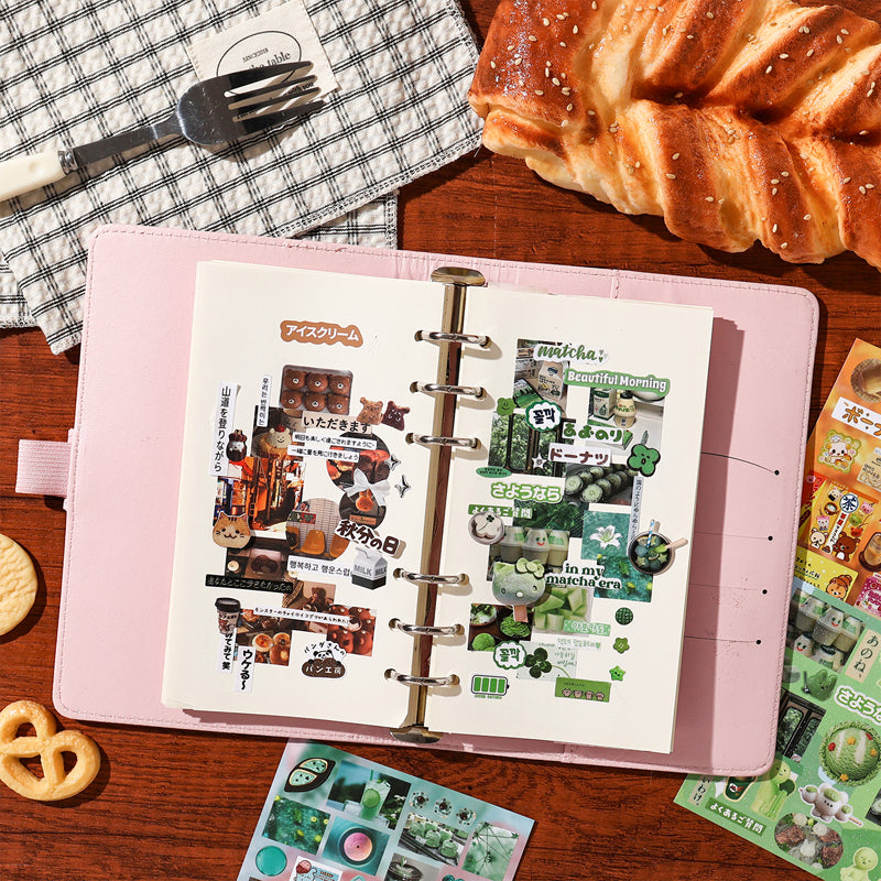Memory Fragment Series Sticker Book featuring book designs for journaling, scrapbooking and collage