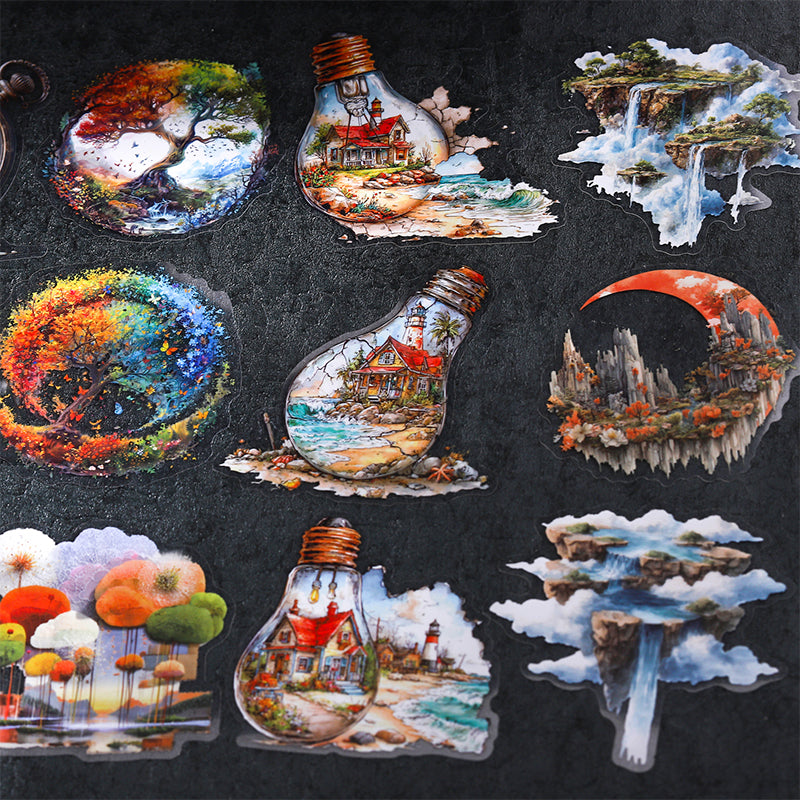 Illusory Dream Series Sticker featuring dream designs for journaling, scrapbooking and collage