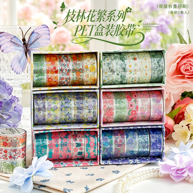 Chilin Flower Blooming Series PET Tape Set