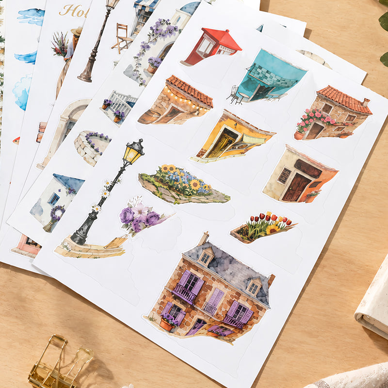 Journry Life Sticker Book featuring book designs for journaling, scrapbooking and collage