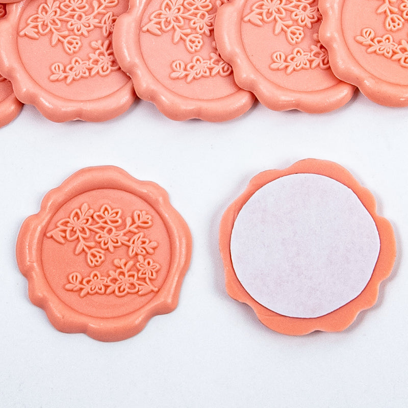 Leaves of Rose Wax Seal Sticker