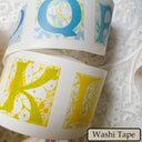 4cm*100cm Herbaceous Letters Die Cutting Washi/Fog PET/Flash Sand PET Tape