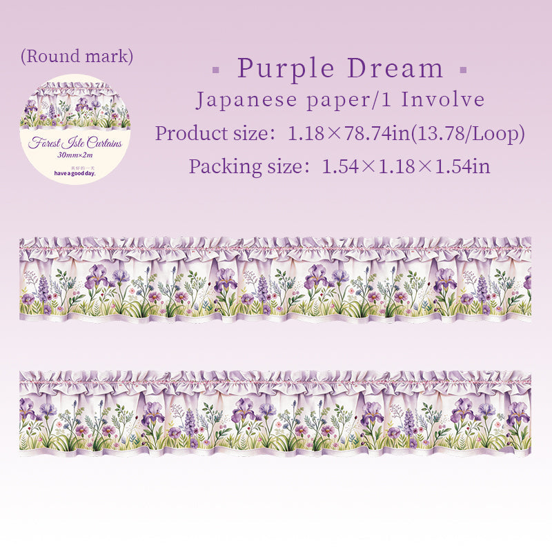 Forest Jsle Curtains Series Washi Tape