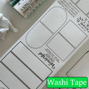 12cm*150cm Background Outline Box Die Cutting Washi/PET Tape